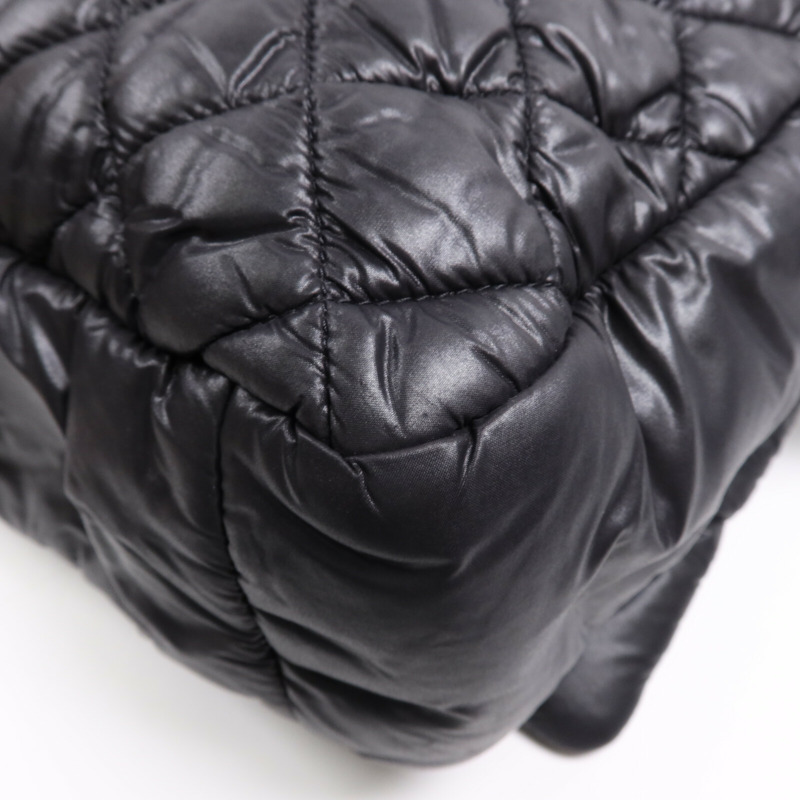 CHANEL 尼龍Coco Cocoon Messenger銀扣肩背袋-6