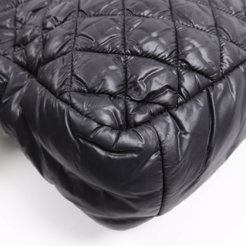 CHANEL 尼龍Coco Cocoon Messenger銀扣肩背袋-7