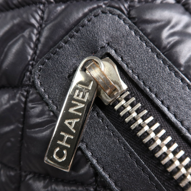 CHANEL 尼龍Coco Cocoon Messenger銀扣肩背袋-8