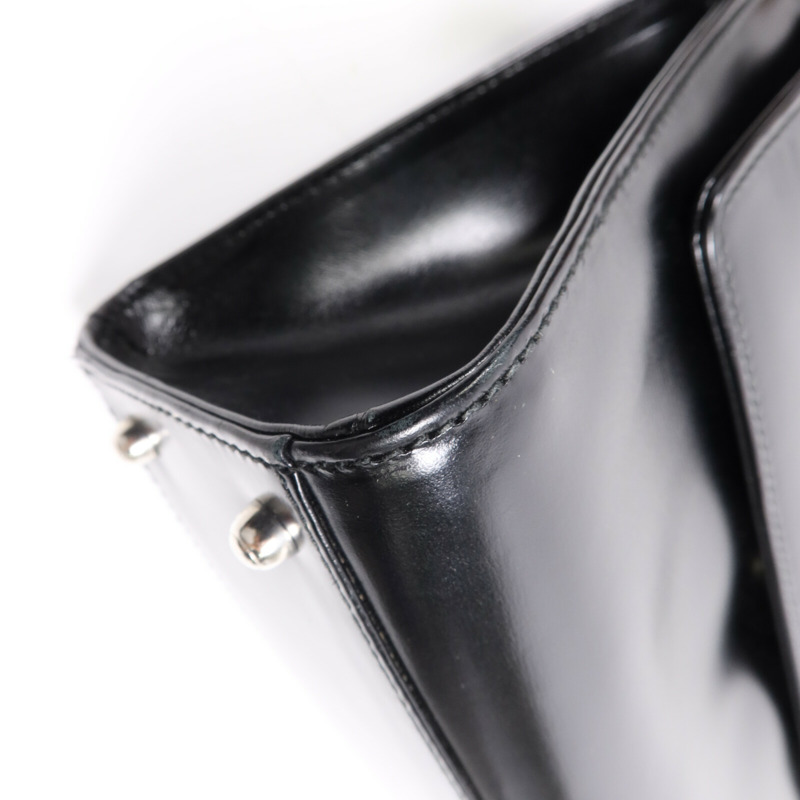 GUCCI 牛皮皮革Vintage Shoulder Bag銀扣肩背袋-7