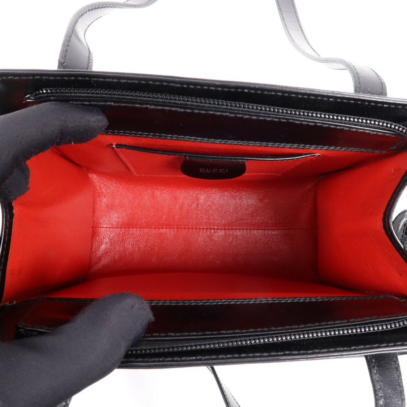 GUCCI 牛皮皮革Vintage Shoulder Bag銀扣肩背袋-13