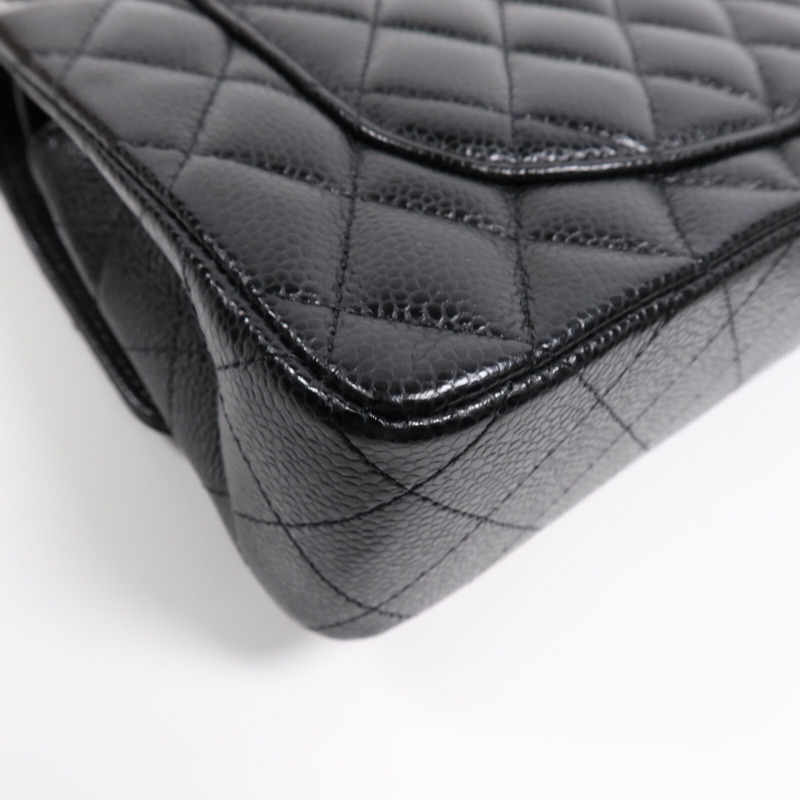 CHANEL 牛皮皮革Classic 23銀扣鏈帶肩背袋-13