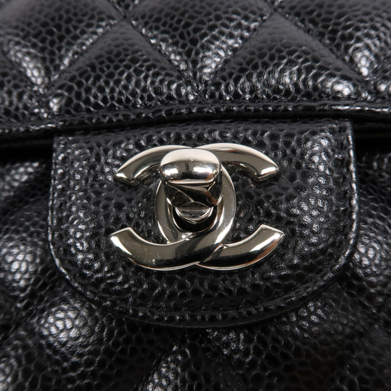 CHANEL 牛皮皮革Classic 23銀扣鏈帶肩背袋-14