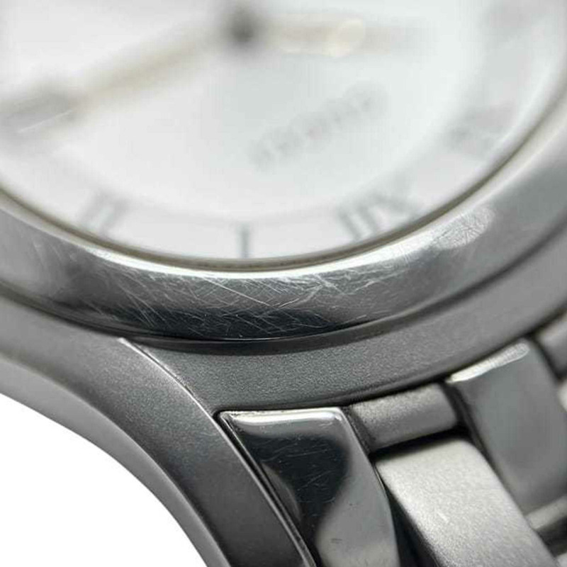 Gucci 5500M腕錶 f-24297 銀白色 YA055305 男士不鏽鋼石英錶 0163*** GUCCI 電池供電錶盤模擬日期顯示-7