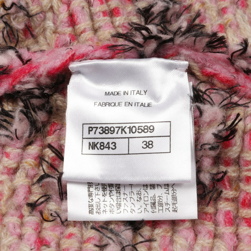 香奈兒 COCO 標誌半身裙，羊絨羊毛材質，米色、棕色、粉紅色，二手女款，38碼-4