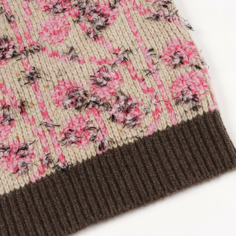 香奈兒 COCO 標誌半身裙，羊絨羊毛材質，米色、棕色、粉紅色，二手女款，38碼-7