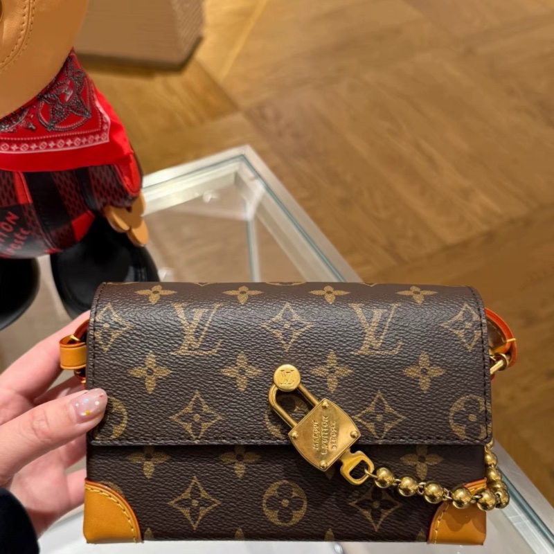🈶25年購證 #近新閒置 #王鶴棣同款 Lv steamer鎖頭盒子斜挎包-12