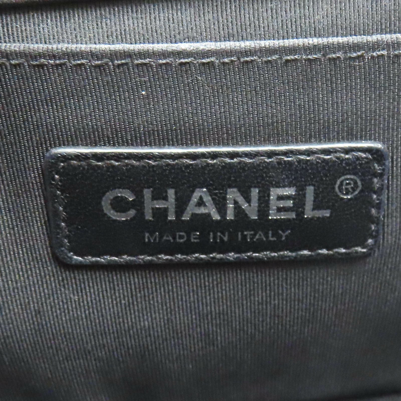 黑色 菱格紋 羊革 Boy 25 鍊帶 肩背包 【CHANEL 香奈兒】 A67086-7