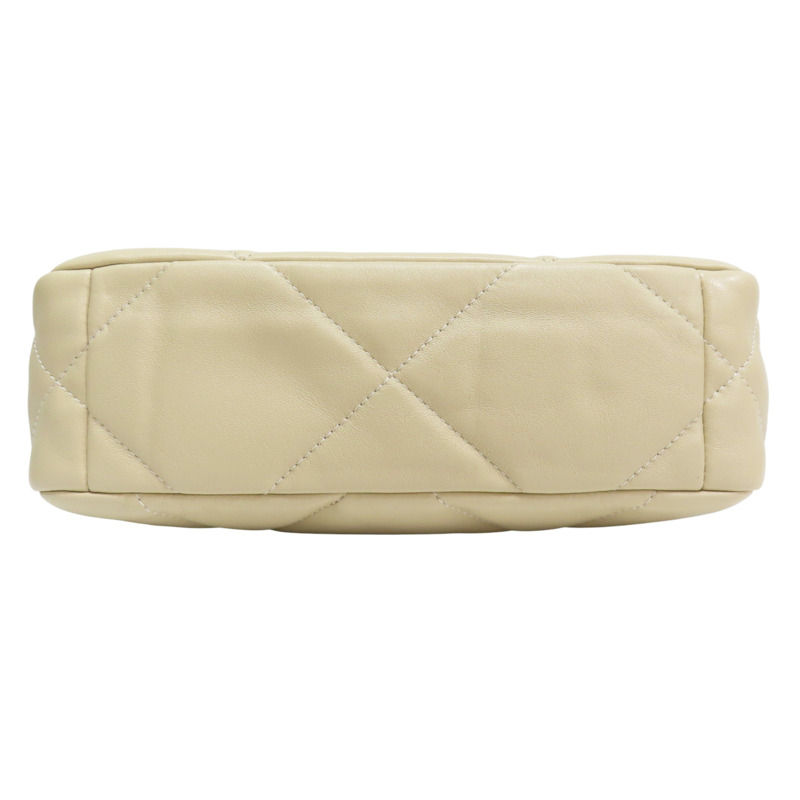 米色 羊皮 19 26CM 鍊帶 肩背包【CHANEL 香奈兒】 AS1160-3