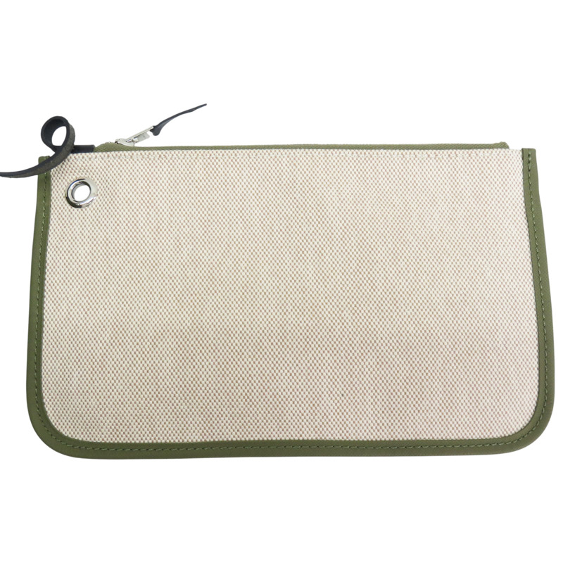 黑色 Vache Hunter牛皮 綠色帆布 Herbag 31 兩用包 Z刻【HERMES 愛馬仕】-4