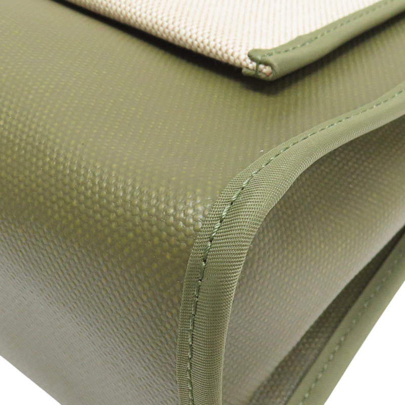 黑色 Vache Hunter牛皮 綠色帆布 Herbag 31 兩用包 Z刻【HERMES 愛馬仕】-15