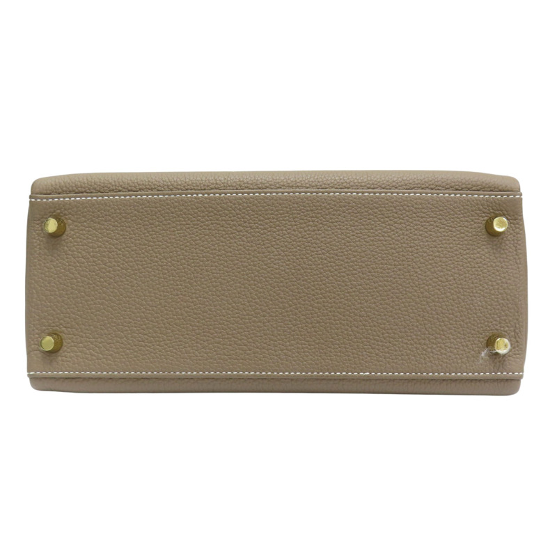 大象灰 TOGO牛皮 Kelly 28 凱莉包 兩用包 Y刻 金扣【HERMES 愛馬仕】-3