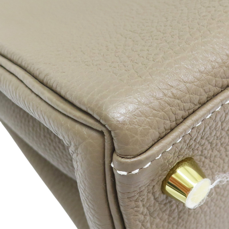 大象灰 TOGO牛皮 Kelly 28 凱莉包 兩用包 Y刻 金扣【HERMES 愛馬仕】-13