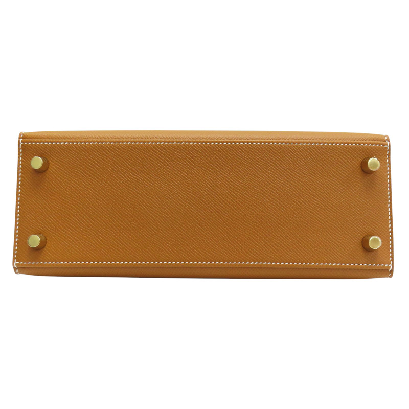 棕色 Epsom牛皮 Kelly 25 凱莉包 兩用包 U刻 金釦【HERMES 愛馬仕】-3