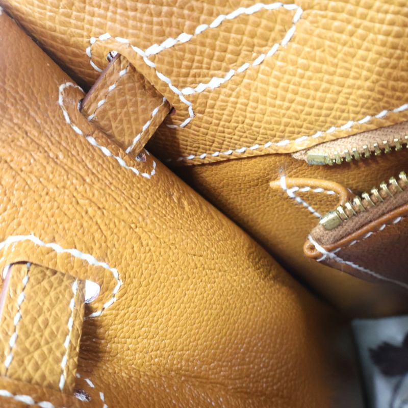 棕色 Epsom牛皮 Kelly 25 凱莉包 兩用包 U刻 金釦【HERMES 愛馬仕】-6