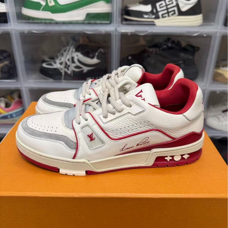LOUIS VUITTON Trainer #54白红41碼-1