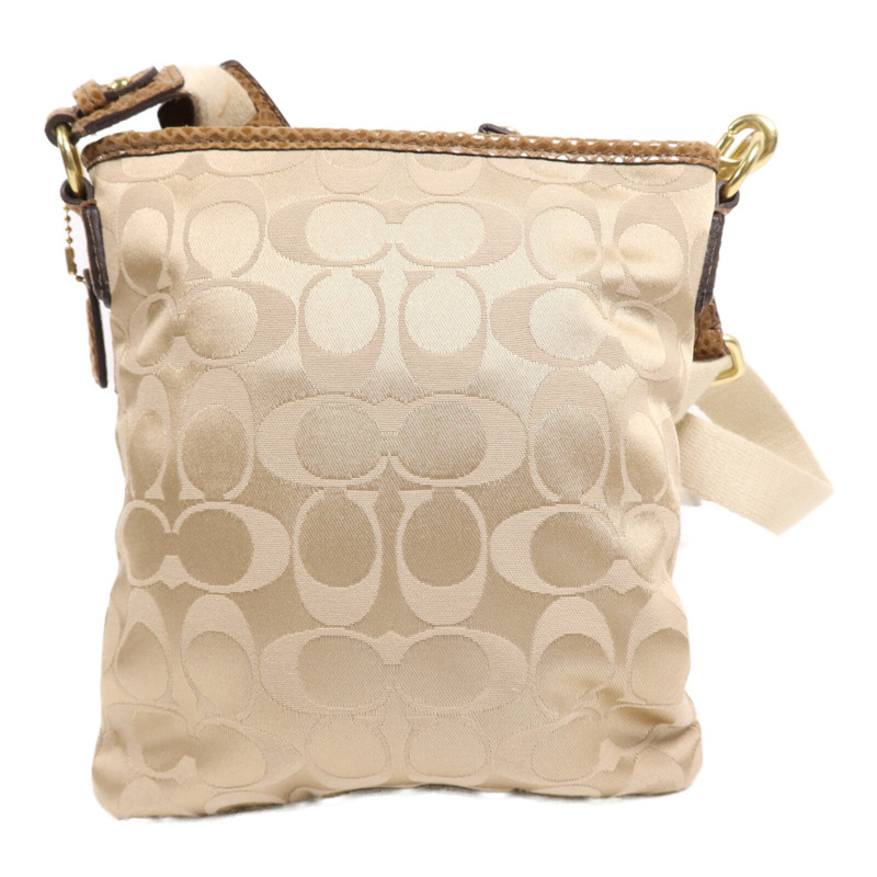 COACH 帆布Shoulder Bag金扣肩背袋-1