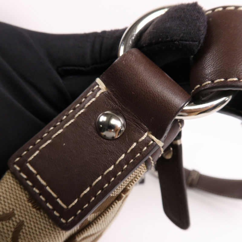 COACH 帆布Shoulder Bag銀扣肩背袋-10