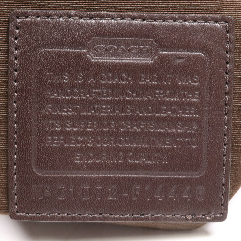 COACH 帆布Shoulder Bag銀扣肩背袋-13