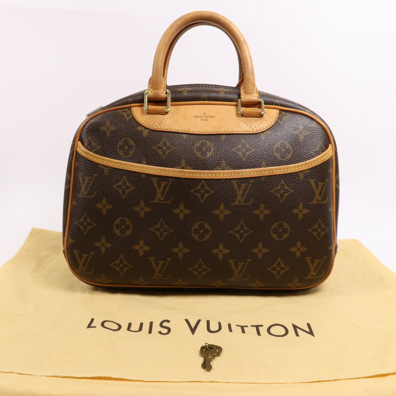 LOUIS VUITTON Monogram Trouville PM金扣手挽袋-6