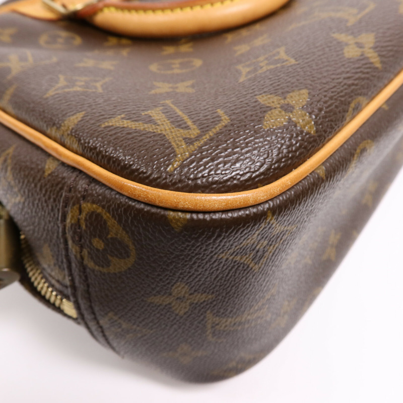 LOUIS VUITTON Monogram Trouville PM金扣手挽袋-17