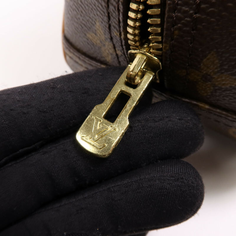 LOUIS VUITTON Monogram Trouville PM金扣手挽袋-19