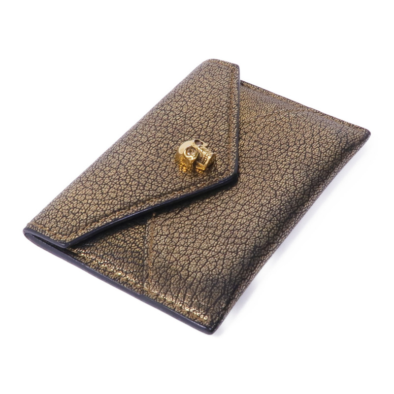Alexander McQueen 牛皮皮革Card Case金扣卡片套-3