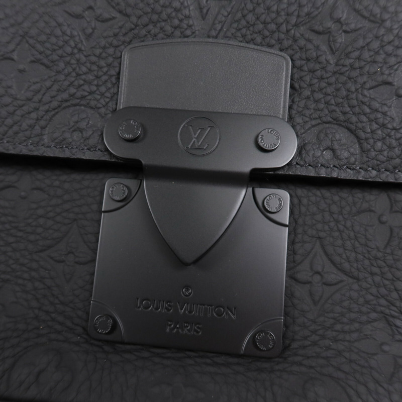 LOUIS VUITTON Monogram Taurillon S Lock肩背袋-9