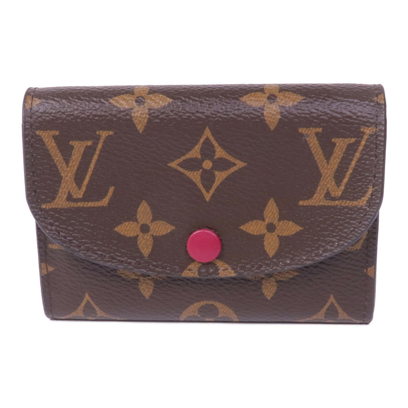 LOUIS VUITTON Monogram Rosalie金扣零錢包-0