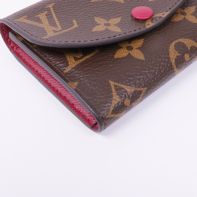 LOUIS VUITTON Monogram Rosalie金扣零錢包-7