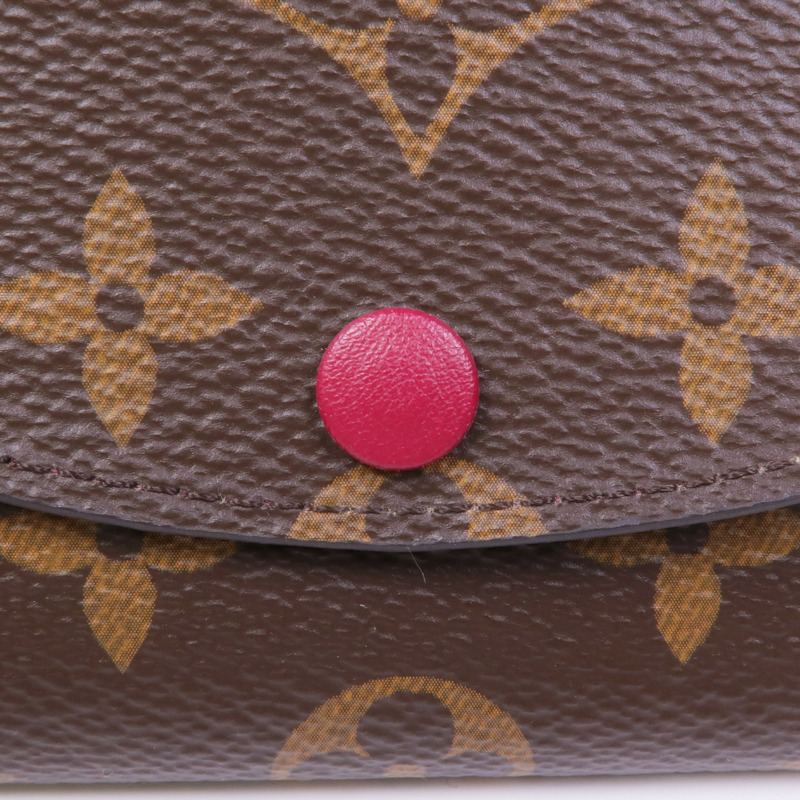 LOUIS VUITTON Monogram Rosalie金扣零錢包-10