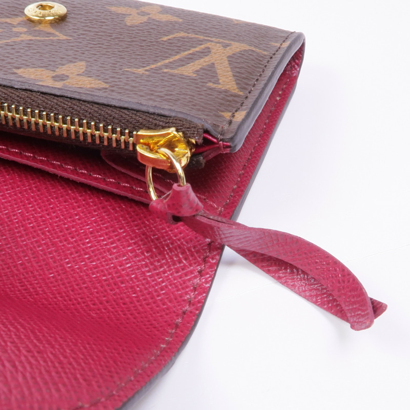 LOUIS VUITTON Monogram Rosalie金扣零錢包-14