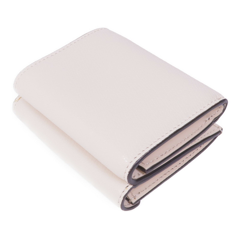 FENDI 牛皮皮革Tri-Fold Wallet金扣錢包-4