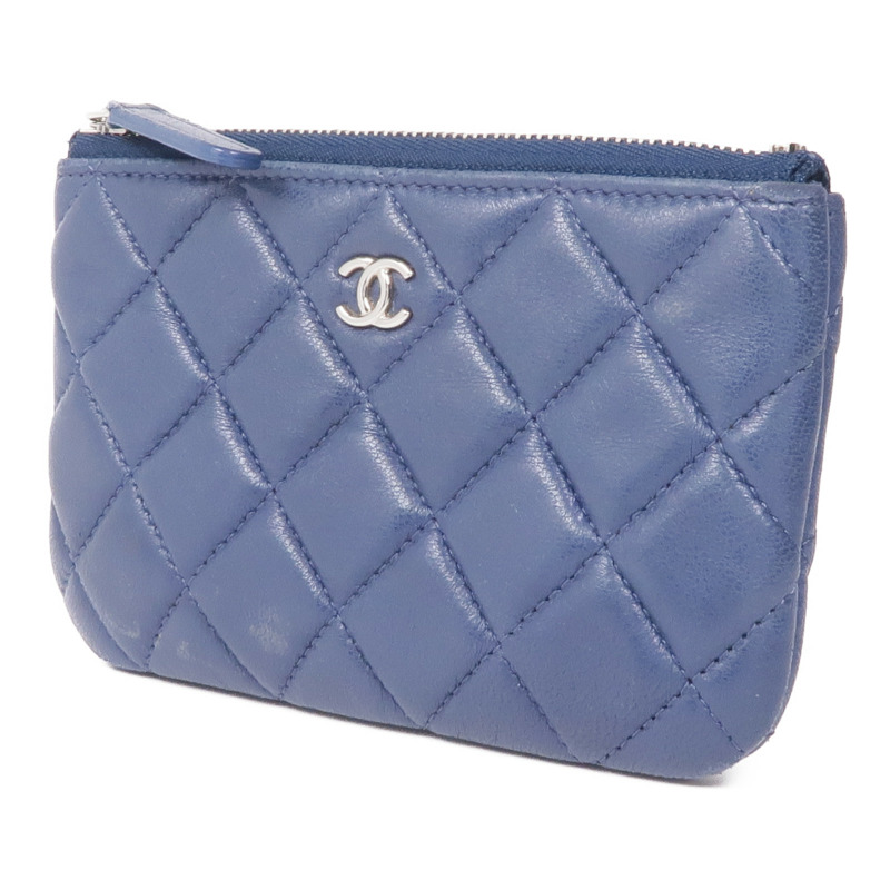 CHANEL 羊皮皮革Coin Purse銀扣零錢包-2