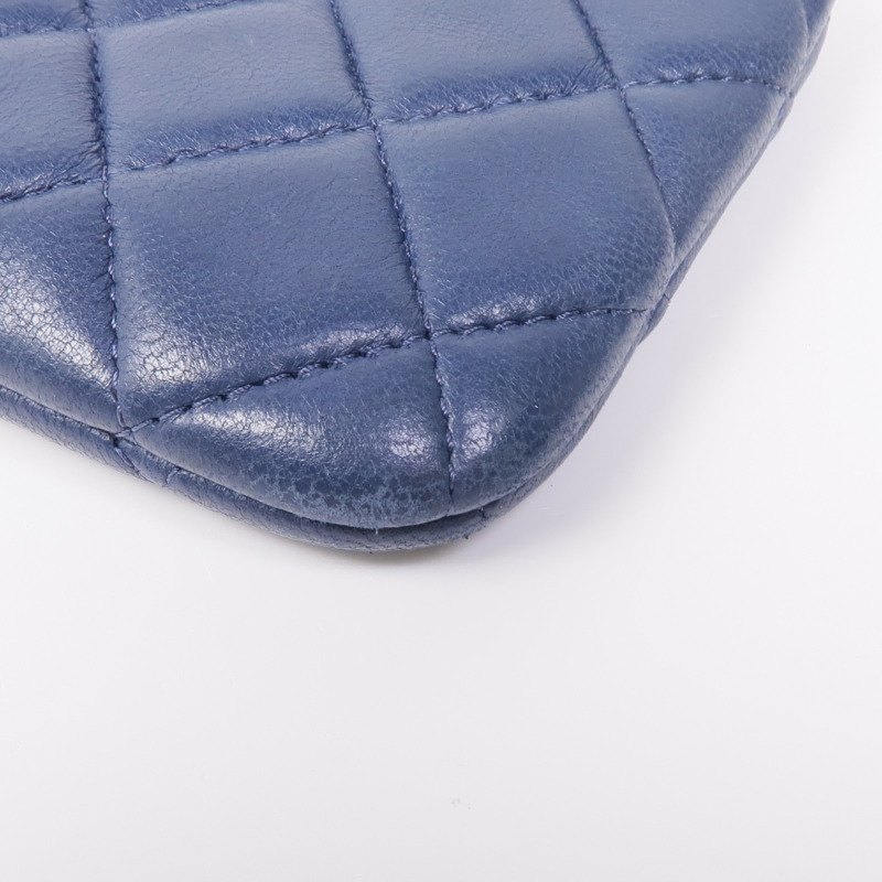 CHANEL 羊皮皮革Coin Purse銀扣零錢包-4