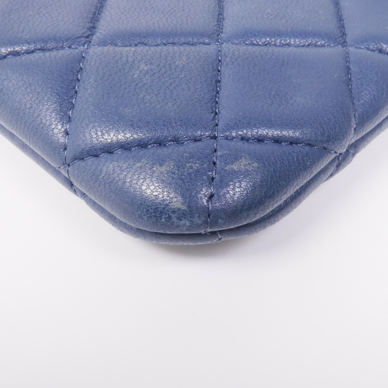 CHANEL 羊皮皮革Coin Purse銀扣零錢包-6