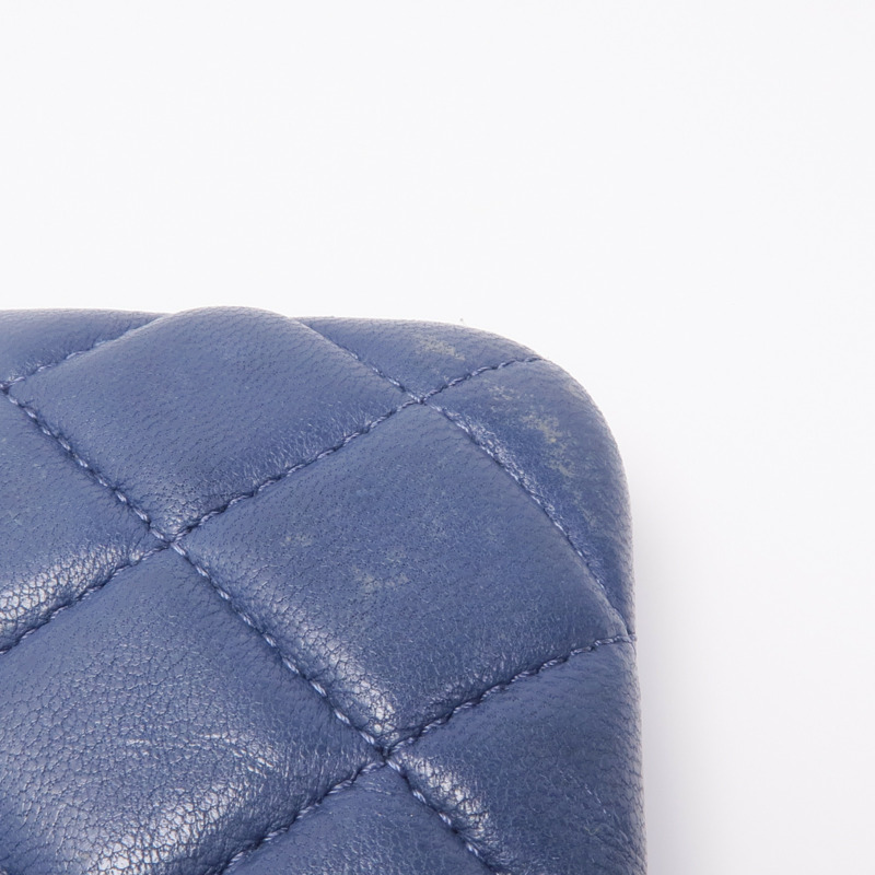 CHANEL 羊皮皮革Coin Purse銀扣零錢包-15