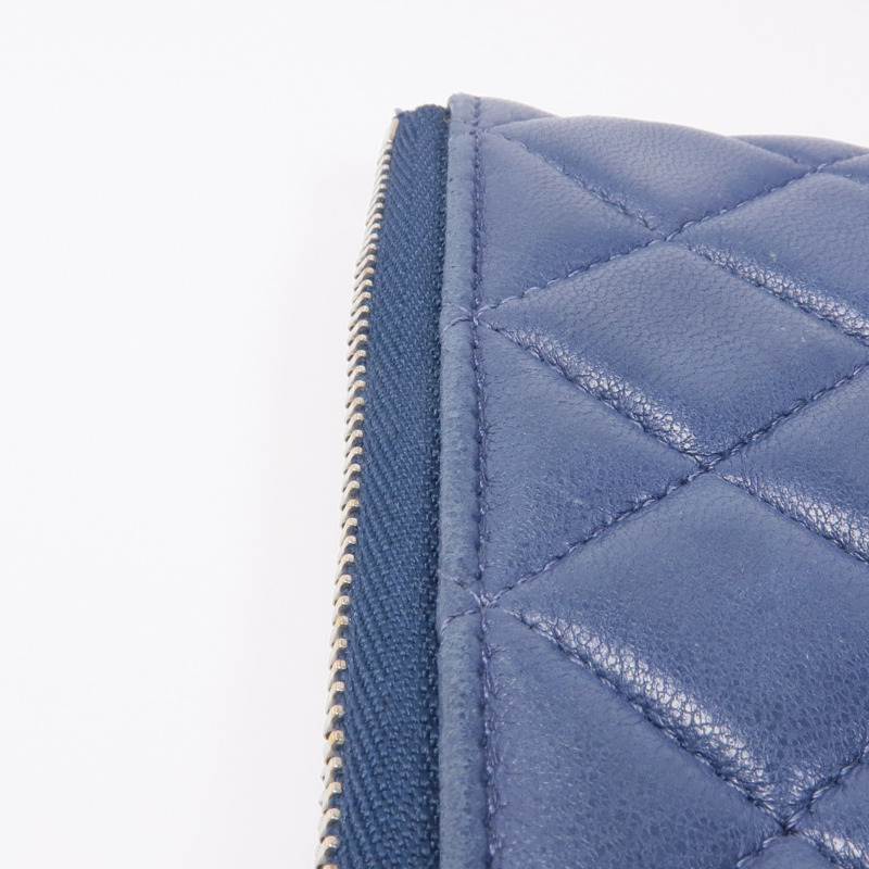 CHANEL 羊皮皮革Coin Purse銀扣零錢包-17