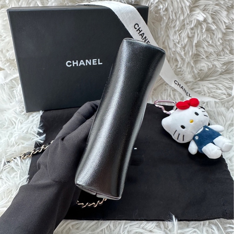 【配件：防塵袋 💕】Chanel 31bag 超mini supermini 黑金 黑色 金扣 手提 單肩 斜挎-4