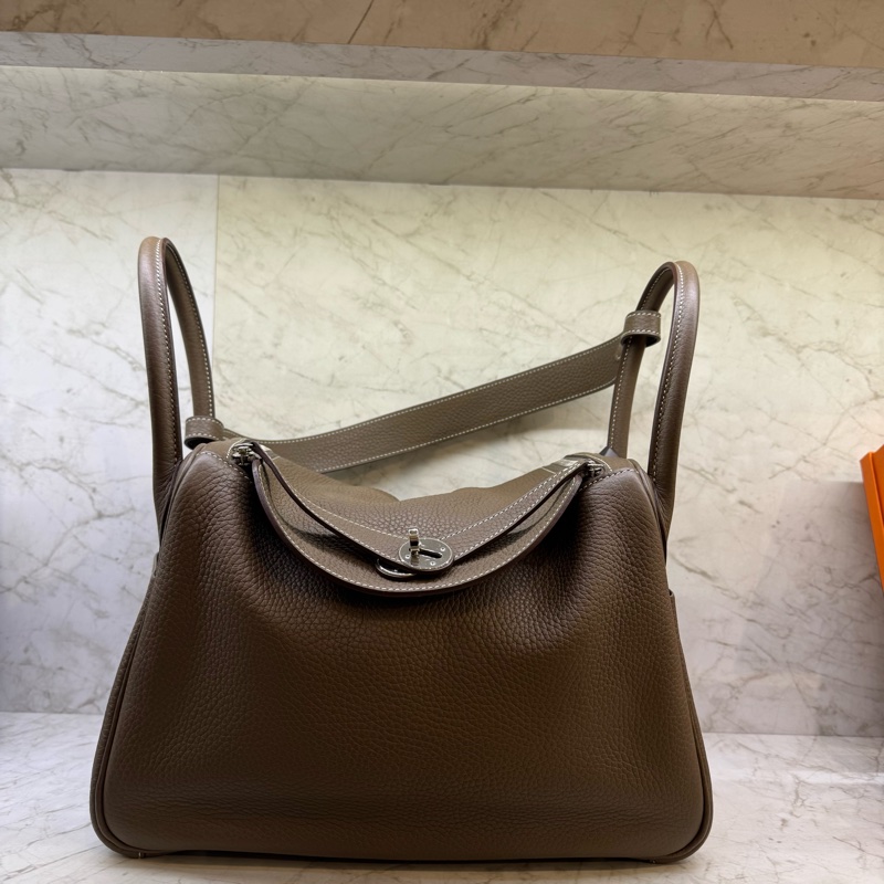 HERMES LINDY30大象灰銀鈕/A-0