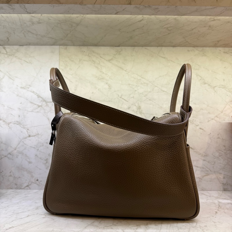 HERMES LINDY30大象灰銀鈕/A-2