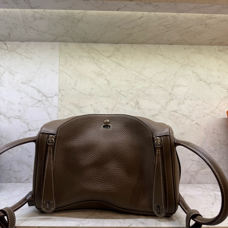 HERMES LINDY30大象灰銀鈕/A-4