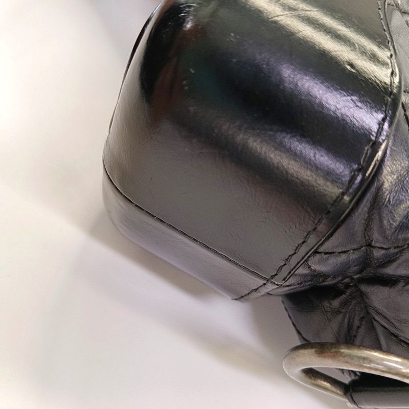 CHANEL GABRIELLE小號黑色牛皮菱格紋絎縫流浪包斜挎包單肩包金色銀色釕色五金28開可拆卸肩帶-10