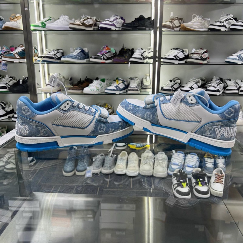 Louis Vuitton LV Trainer Low “Monogram Denim Blue-3