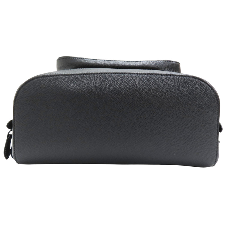 黑色 牛皮 PVC塗層帆布 後背包【BURBERRY 巴寶莉】-3