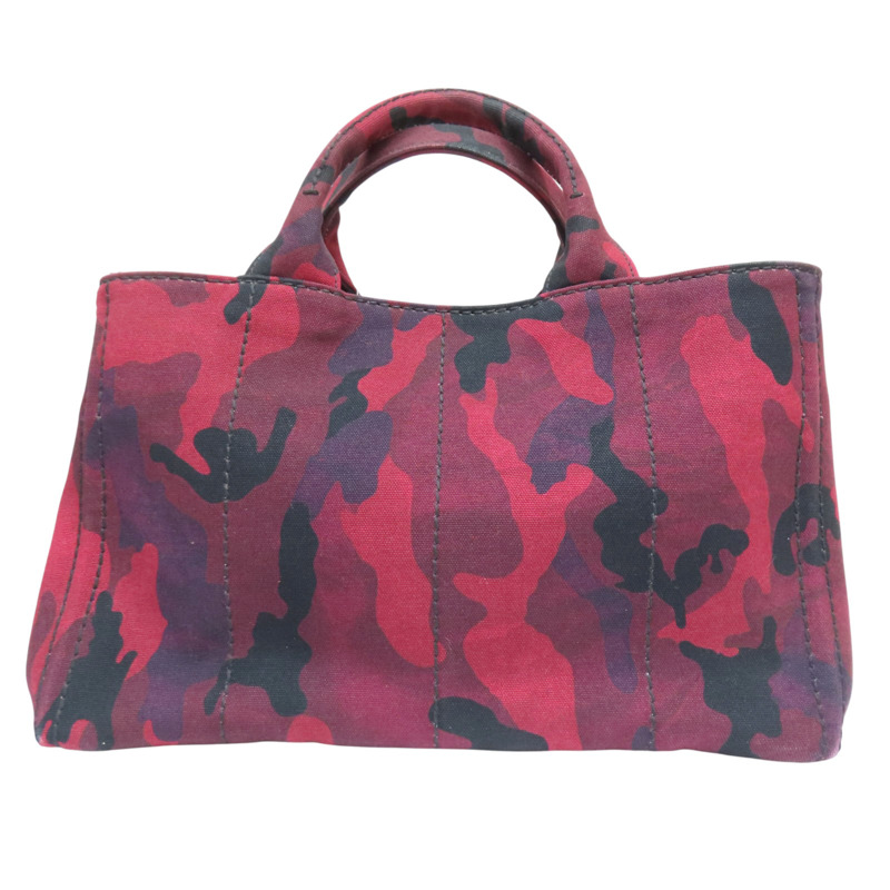 紅色迷彩 帆布 兩用包【PRADA 普拉達】 B2642B-1