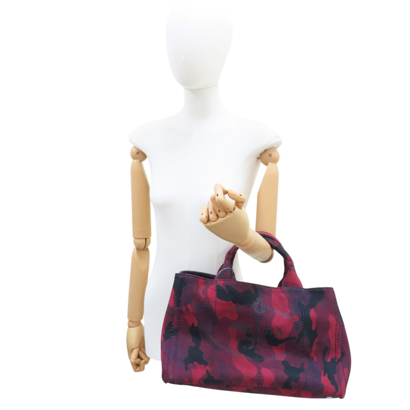 紅色迷彩 帆布 兩用包【PRADA 普拉達】 B2642B-9