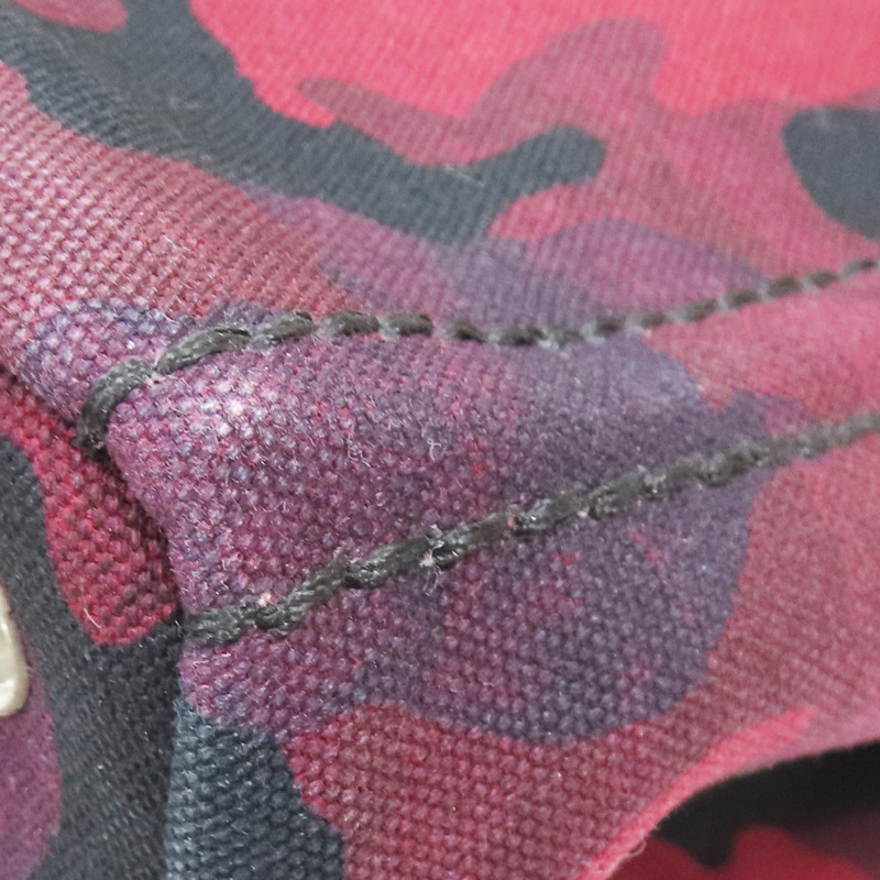 紅色迷彩 帆布 兩用包【PRADA 普拉達】 B2642B-13