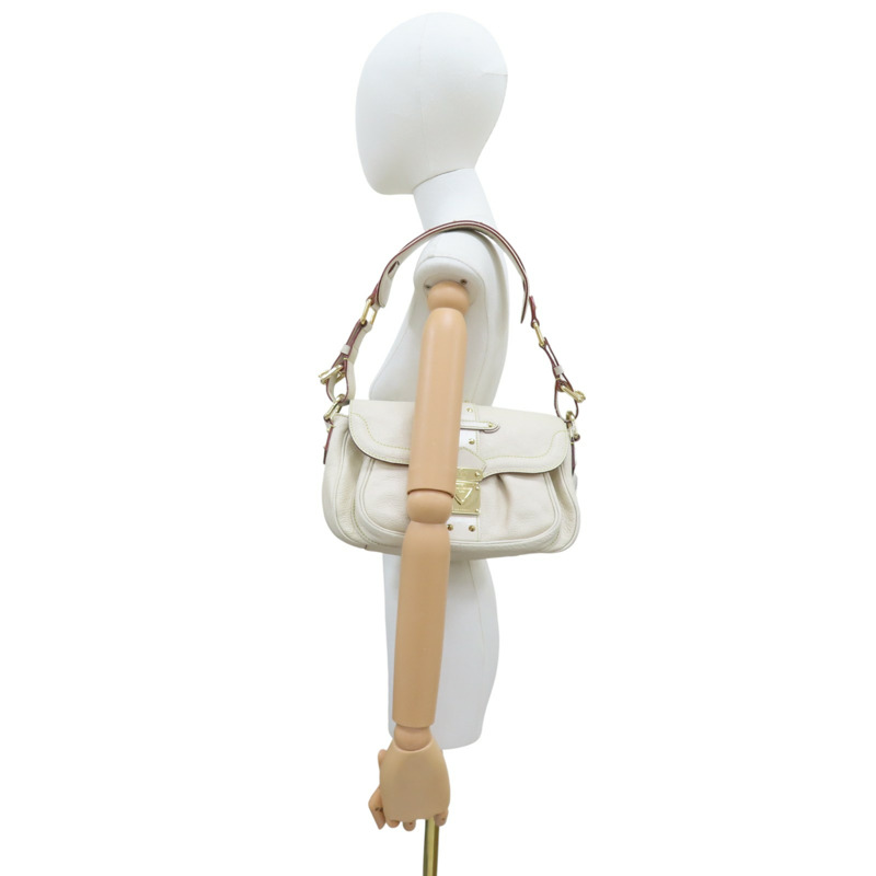 白色 Suhali牛皮 Le Confident 肩背包【LOUIS VUITTON LV 路易威登】 M91782-10