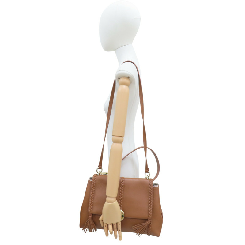 棕色 牛皮 两用包【Chloe 克羅伊】 CHC23US569K15247-9